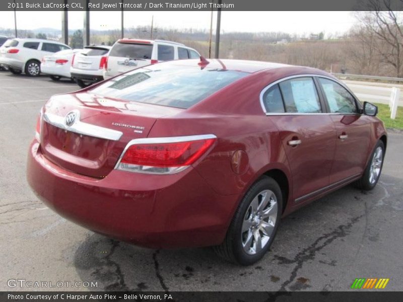 Red Jewel Tintcoat / Dark Titanium/Light Titanium 2011 Buick LaCrosse CXL