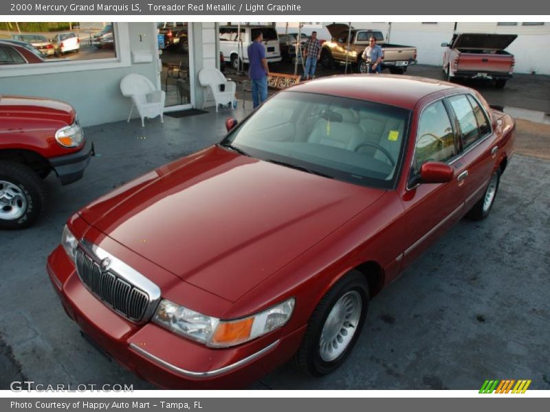 Toreador Red Metallic / Light Graphite 2000 Mercury Grand Marquis LS