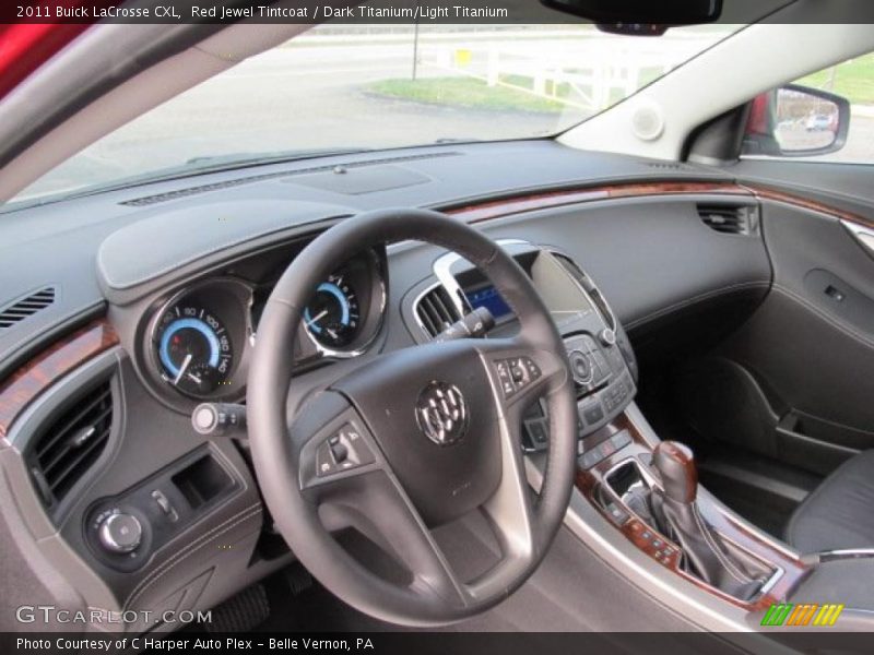 Red Jewel Tintcoat / Dark Titanium/Light Titanium 2011 Buick LaCrosse CXL