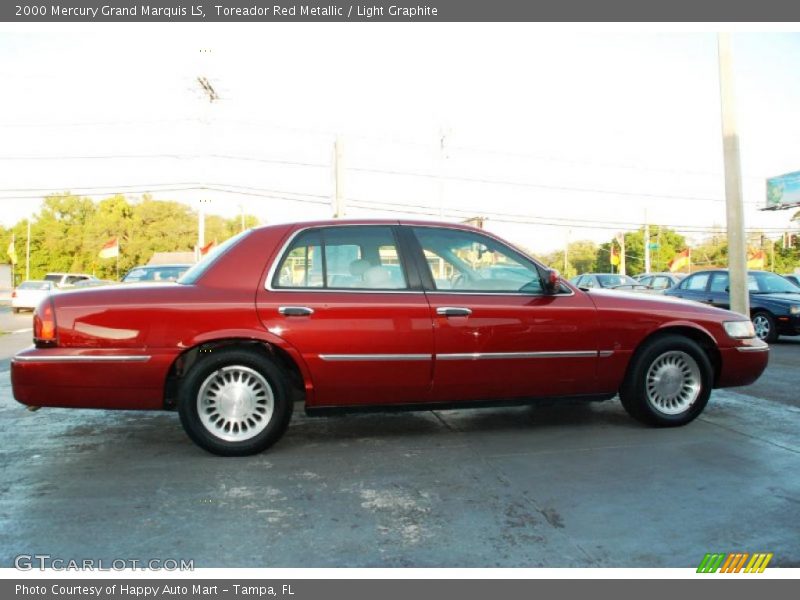 Toreador Red Metallic / Light Graphite 2000 Mercury Grand Marquis LS