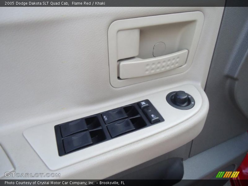 Flame Red / Khaki 2005 Dodge Dakota SLT Quad Cab