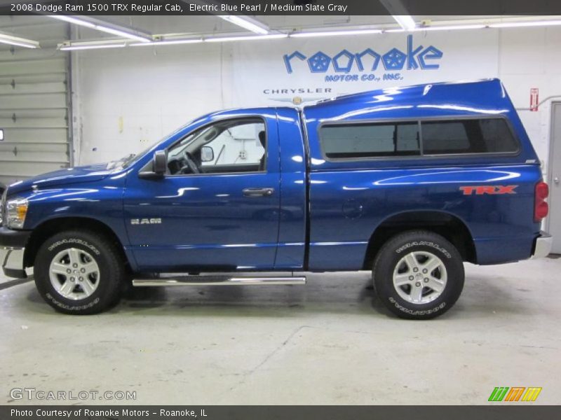 Electric Blue Pearl / Medium Slate Gray 2008 Dodge Ram 1500 TRX Regular Cab