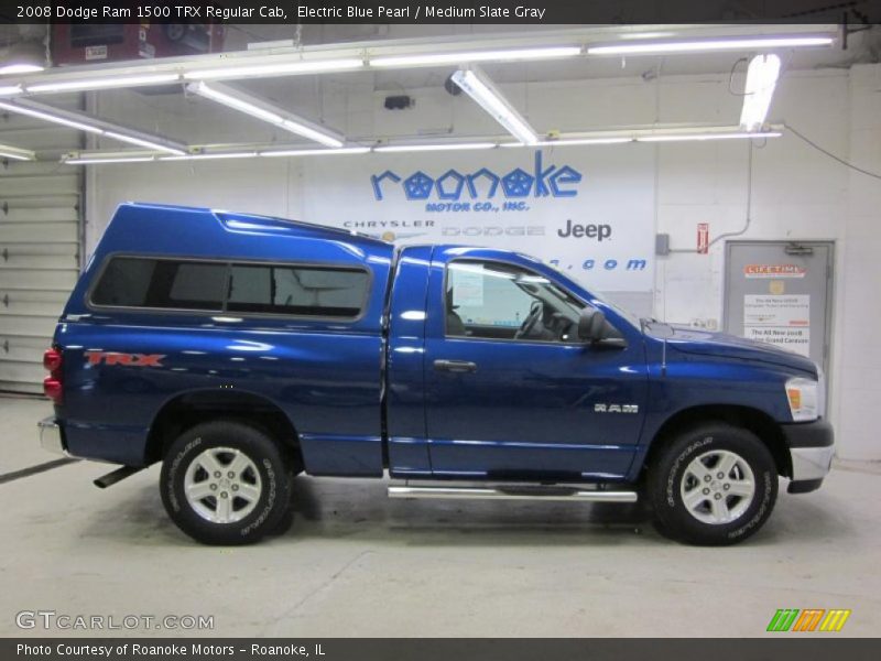 Electric Blue Pearl / Medium Slate Gray 2008 Dodge Ram 1500 TRX Regular Cab