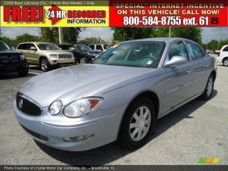 Glacier Blue Metallic / Gray 2006 Buick LaCrosse CXL
