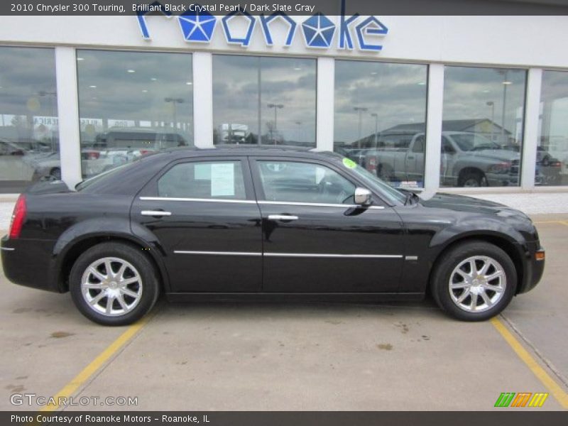 Brilliant Black Crystal Pearl / Dark Slate Gray 2010 Chrysler 300 Touring