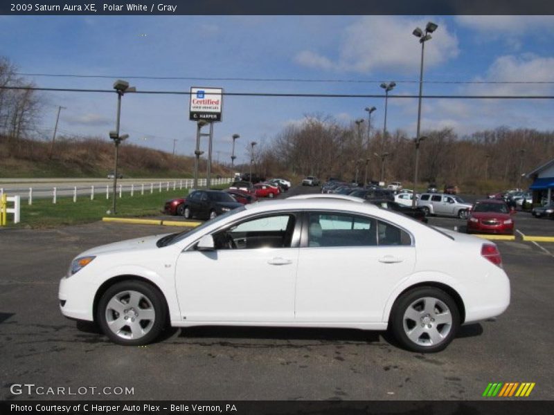 Polar White / Gray 2009 Saturn Aura XE