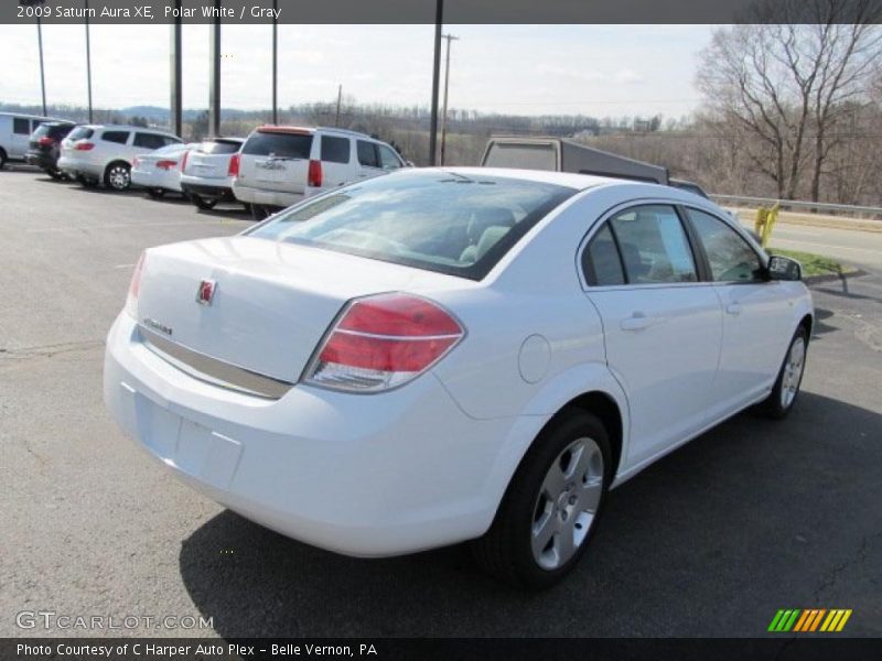 Polar White / Gray 2009 Saturn Aura XE