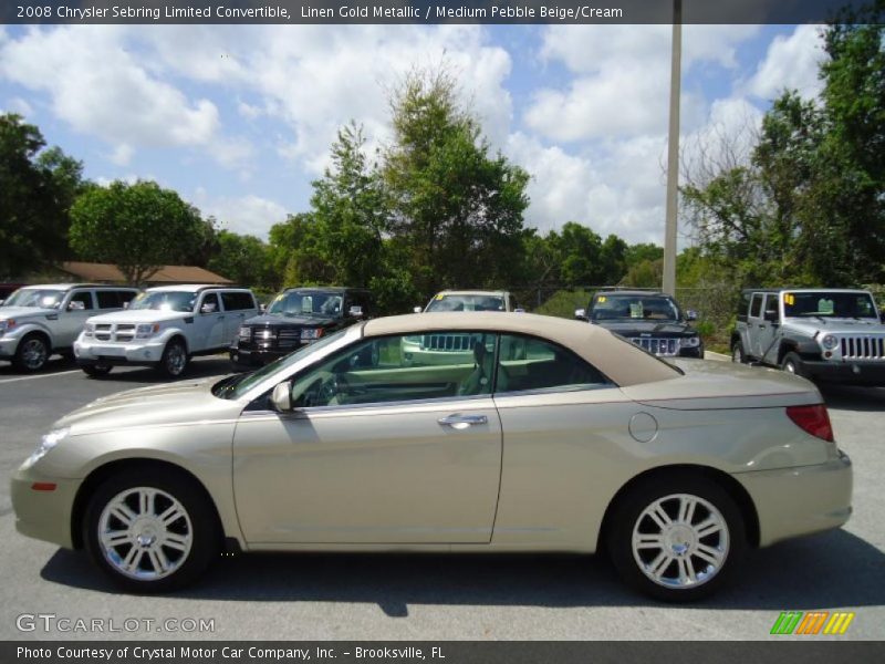  2008 Sebring Limited Convertible Linen Gold Metallic