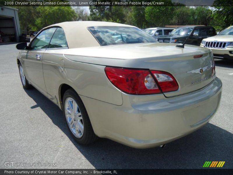  2008 Sebring Limited Convertible Linen Gold Metallic