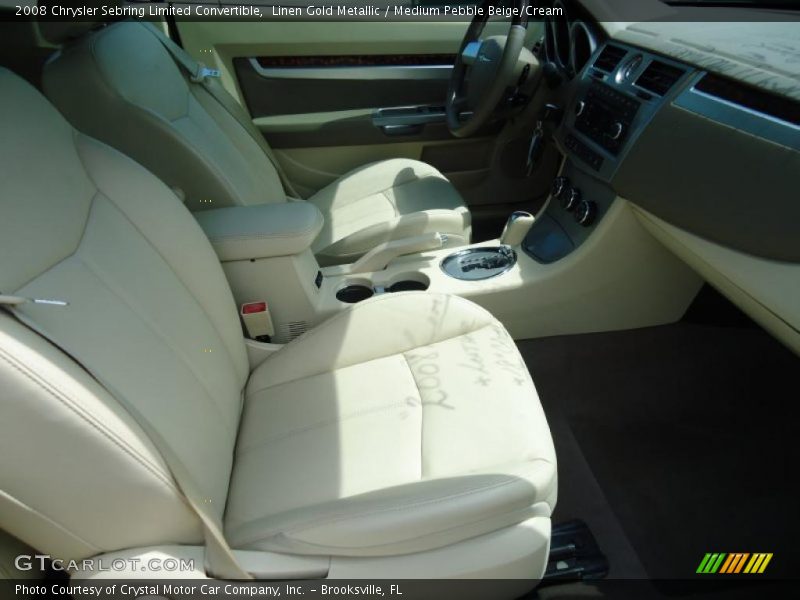 Linen Gold Metallic / Medium Pebble Beige/Cream 2008 Chrysler Sebring Limited Convertible