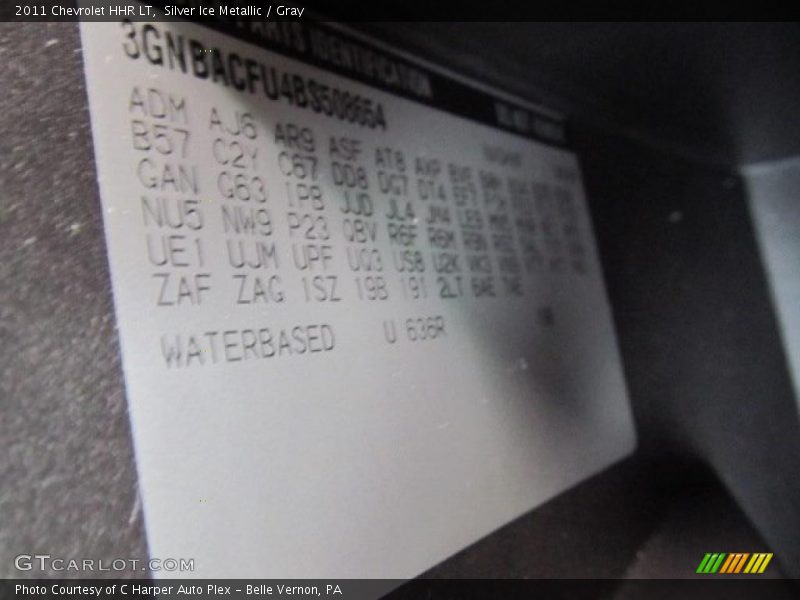 Info Tag of 2011 HHR LT