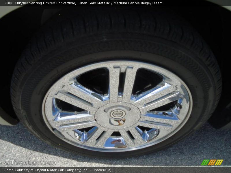 Linen Gold Metallic / Medium Pebble Beige/Cream 2008 Chrysler Sebring Limited Convertible