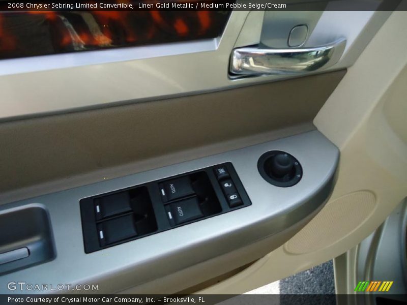 Linen Gold Metallic / Medium Pebble Beige/Cream 2008 Chrysler Sebring Limited Convertible