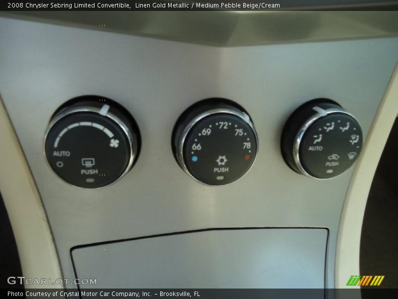 Controls of 2008 Sebring Limited Convertible
