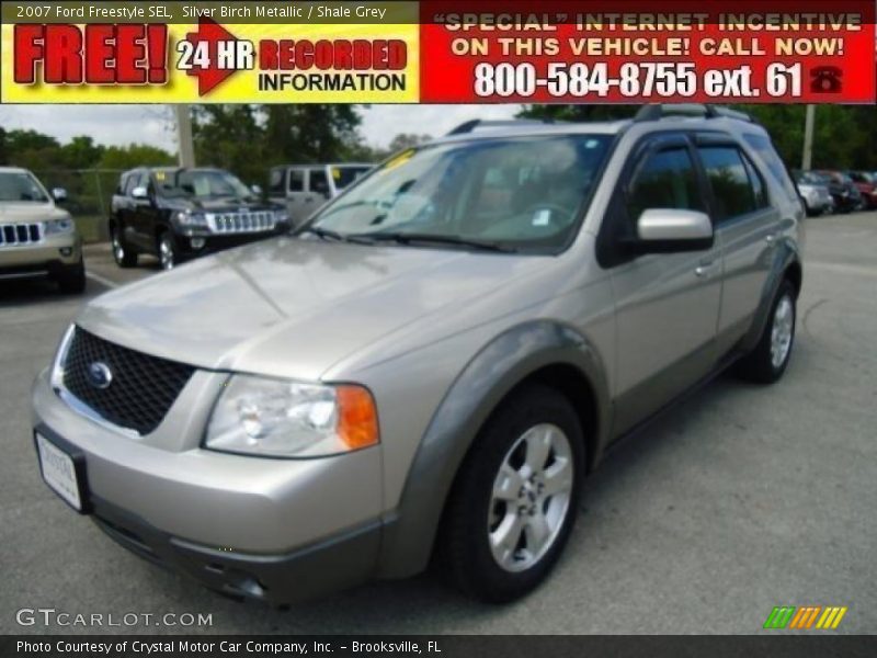 Silver Birch Metallic / Shale Grey 2007 Ford Freestyle SEL