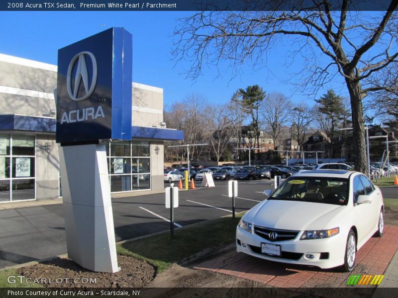 Premium White Pearl / Parchment 2008 Acura TSX Sedan