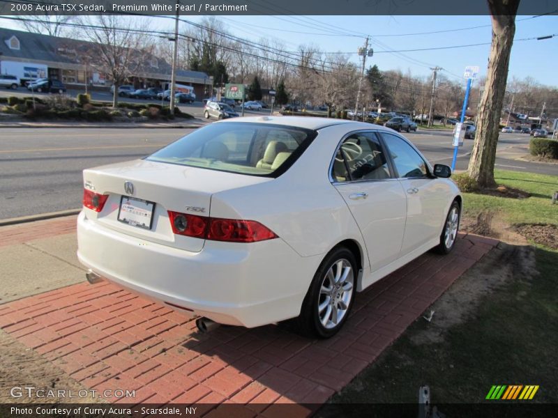 Premium White Pearl / Parchment 2008 Acura TSX Sedan