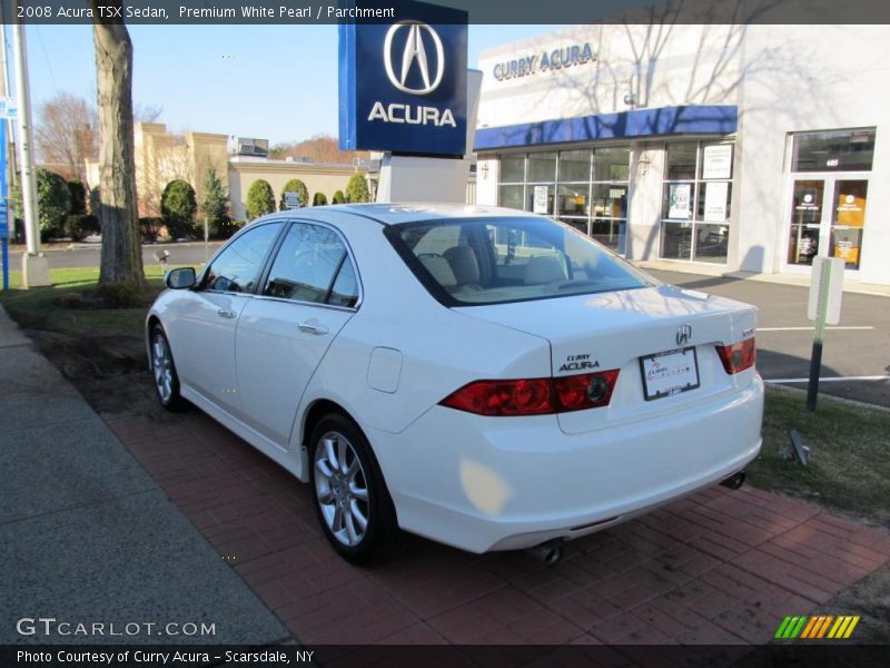 Premium White Pearl / Parchment 2008 Acura TSX Sedan