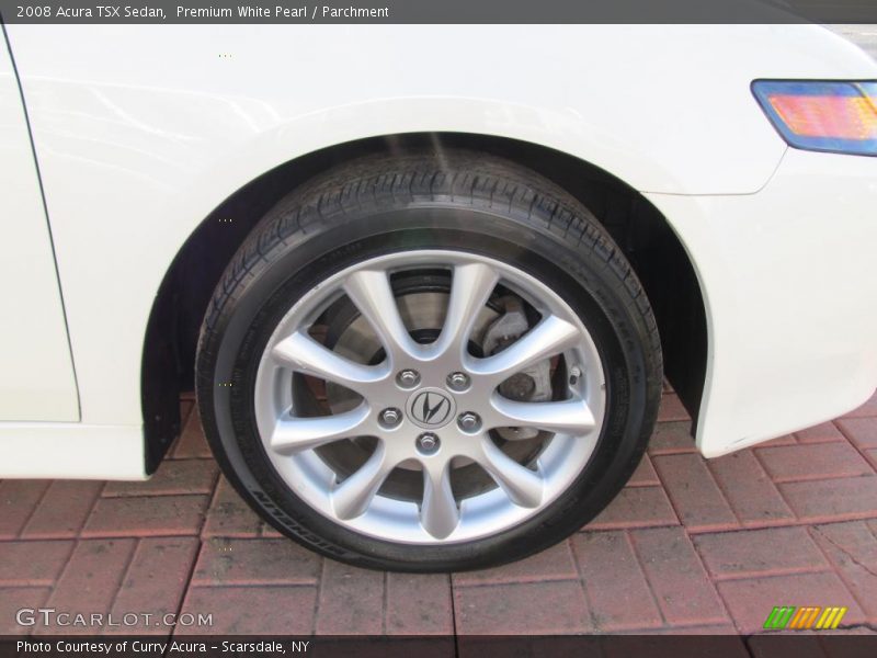 Premium White Pearl / Parchment 2008 Acura TSX Sedan