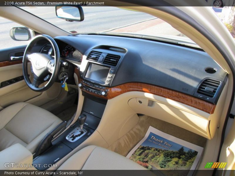 Premium White Pearl / Parchment 2008 Acura TSX Sedan