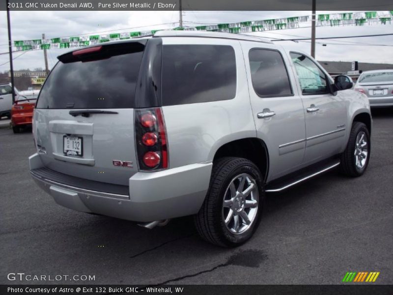 Pure Silver Metallic / Ebony 2011 GMC Yukon Denali AWD