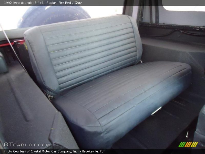 Radiant Fire Red / Gray 1992 Jeep Wrangler S 4x4