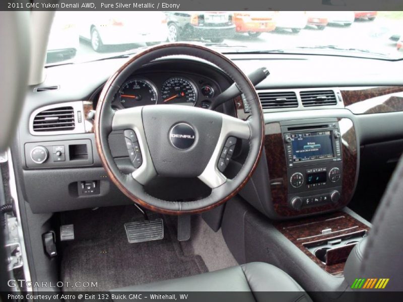 Pure Silver Metallic / Ebony 2011 GMC Yukon Denali AWD