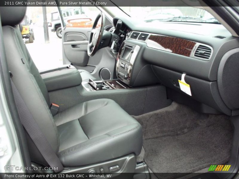 Pure Silver Metallic / Ebony 2011 GMC Yukon Denali AWD