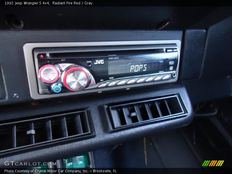 Radiant Fire Red / Gray 1992 Jeep Wrangler S 4x4