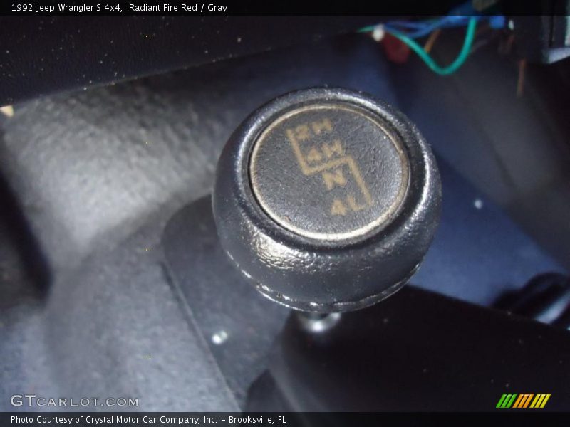 Radiant Fire Red / Gray 1992 Jeep Wrangler S 4x4