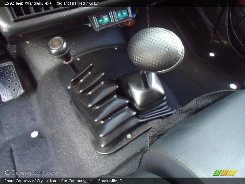 Radiant Fire Red / Gray 1992 Jeep Wrangler S 4x4