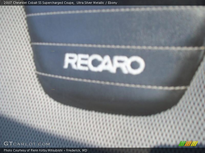 Ultra Silver Metallic / Ebony 2007 Chevrolet Cobalt SS Supercharged Coupe