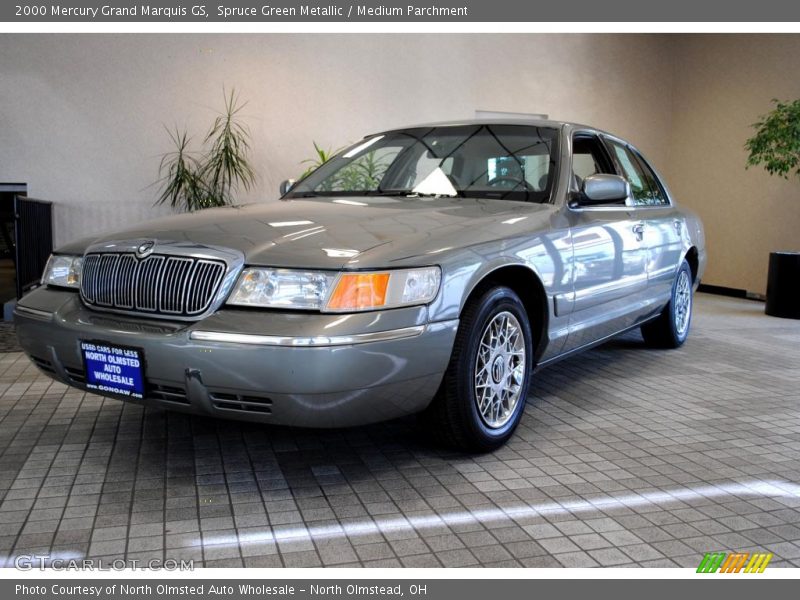 Spruce Green Metallic / Medium Parchment 2000 Mercury Grand Marquis GS