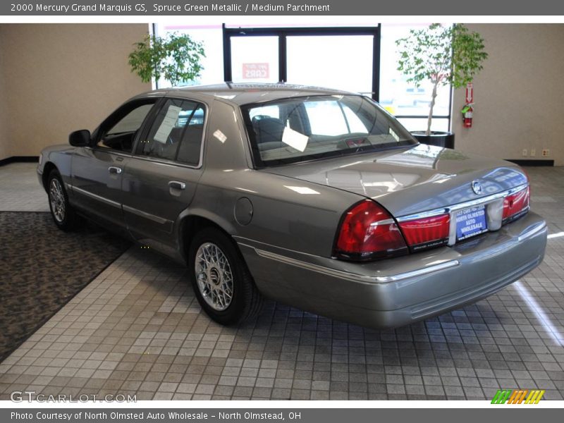 Spruce Green Metallic / Medium Parchment 2000 Mercury Grand Marquis GS