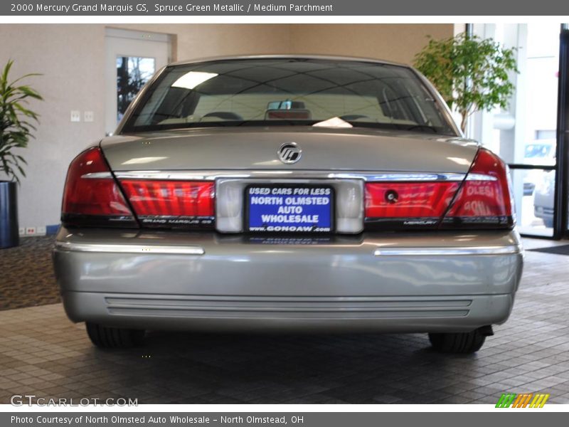 Spruce Green Metallic / Medium Parchment 2000 Mercury Grand Marquis GS