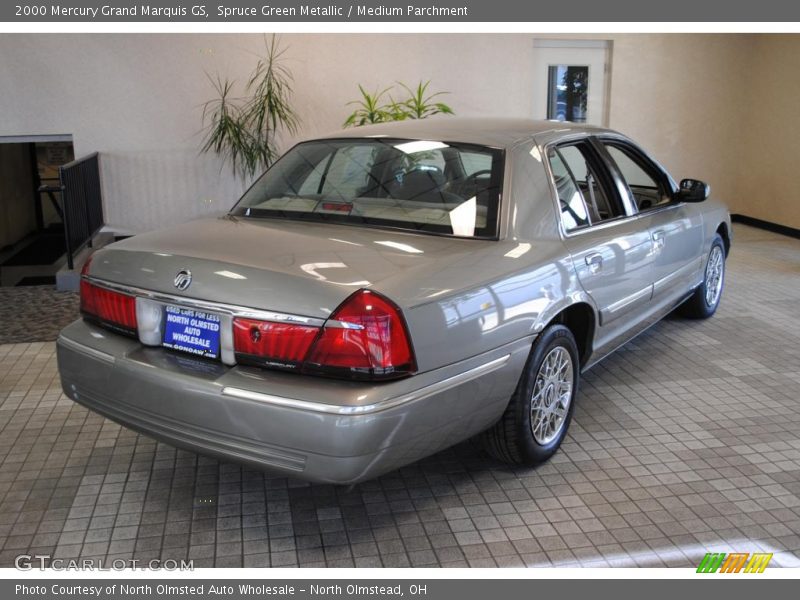 Spruce Green Metallic / Medium Parchment 2000 Mercury Grand Marquis GS