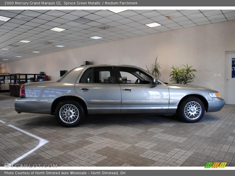 Spruce Green Metallic / Medium Parchment 2000 Mercury Grand Marquis GS