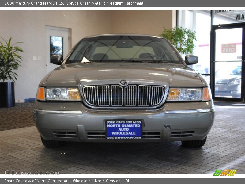 Spruce Green Metallic / Medium Parchment 2000 Mercury Grand Marquis GS