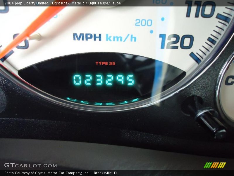 Light Khaki Metallic / Light Taupe/Taupe 2004 Jeep Liberty Limited