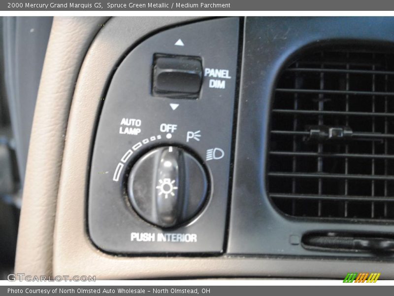 Spruce Green Metallic / Medium Parchment 2000 Mercury Grand Marquis GS