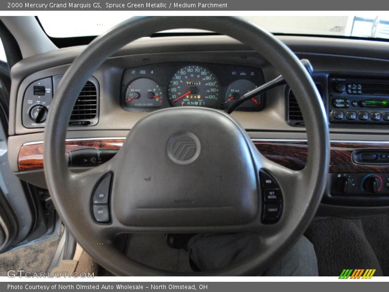 Spruce Green Metallic / Medium Parchment 2000 Mercury Grand Marquis GS