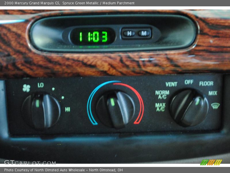 Spruce Green Metallic / Medium Parchment 2000 Mercury Grand Marquis GS