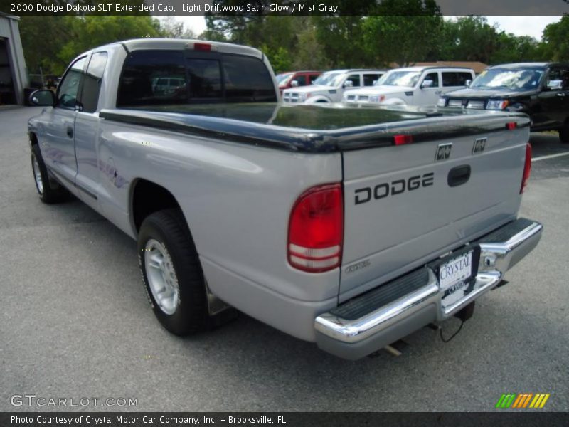Light Driftwood Satin Glow / Mist Gray 2000 Dodge Dakota SLT Extended Cab