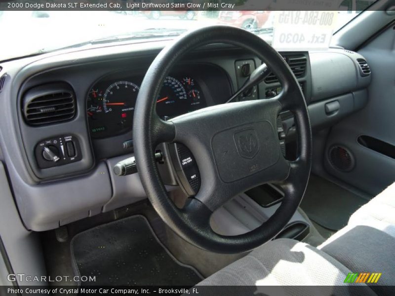 Light Driftwood Satin Glow / Mist Gray 2000 Dodge Dakota SLT Extended Cab