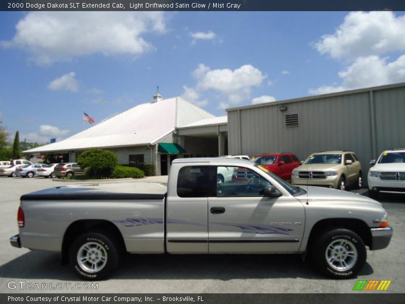 Light Driftwood Satin Glow / Mist Gray 2000 Dodge Dakota SLT Extended Cab