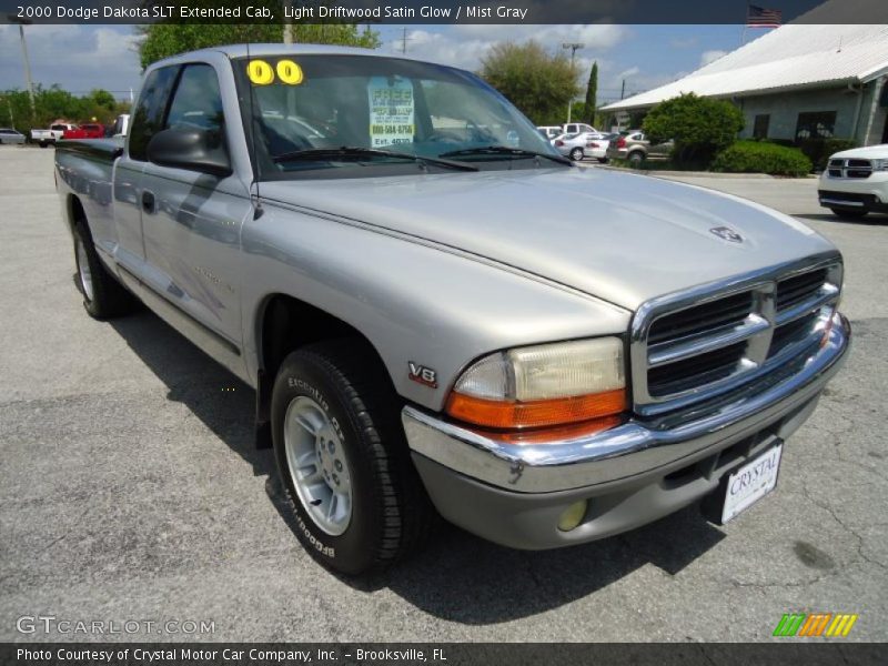Light Driftwood Satin Glow / Mist Gray 2000 Dodge Dakota SLT Extended Cab
