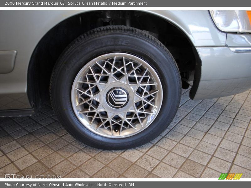 Spruce Green Metallic / Medium Parchment 2000 Mercury Grand Marquis GS