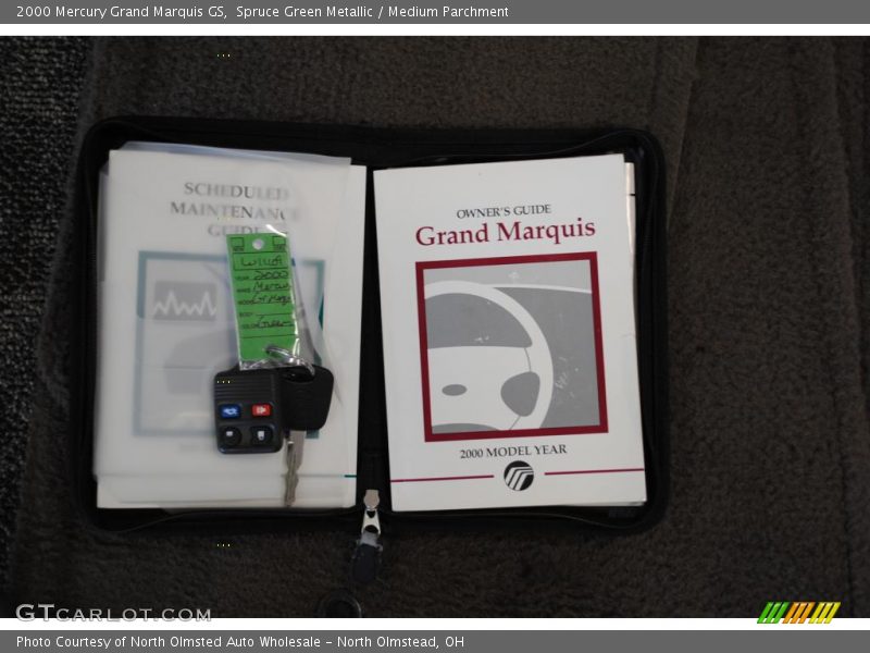 Spruce Green Metallic / Medium Parchment 2000 Mercury Grand Marquis GS