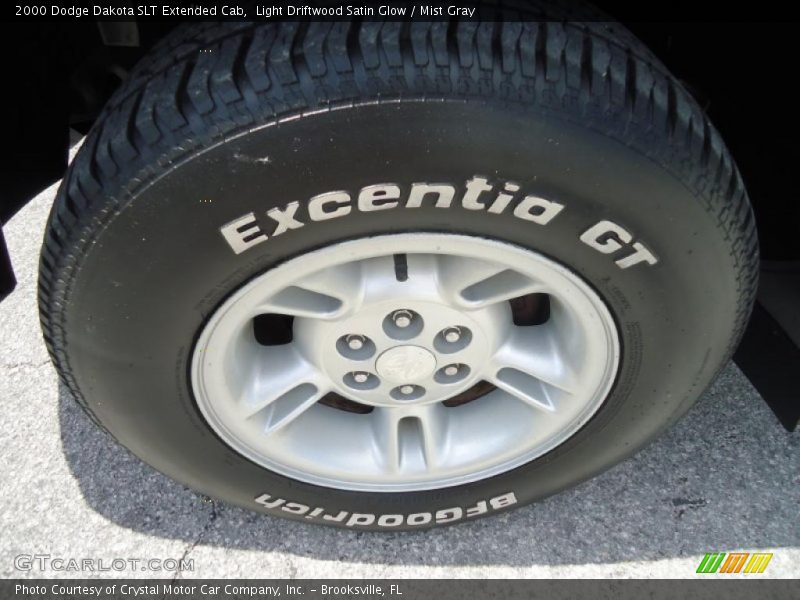 Light Driftwood Satin Glow / Mist Gray 2000 Dodge Dakota SLT Extended Cab