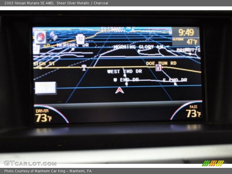Sheer Silver Metallic / Charcoal 2003 Nissan Murano SE AWD